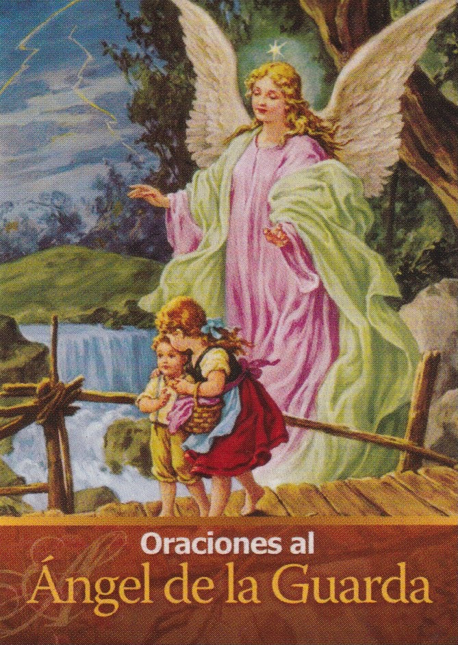 ORACIONES AL ANGEL DE LA GUARDA - MINI LIBRO - LETRA GRANDE