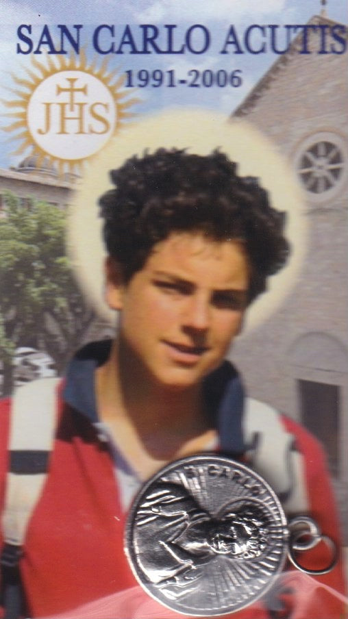 ESTAMPA Y MEDALLA - SAN CARLO ACUTIS