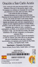 ESTAMPA Y MEDALLA - SAN CARLO ACUTIS