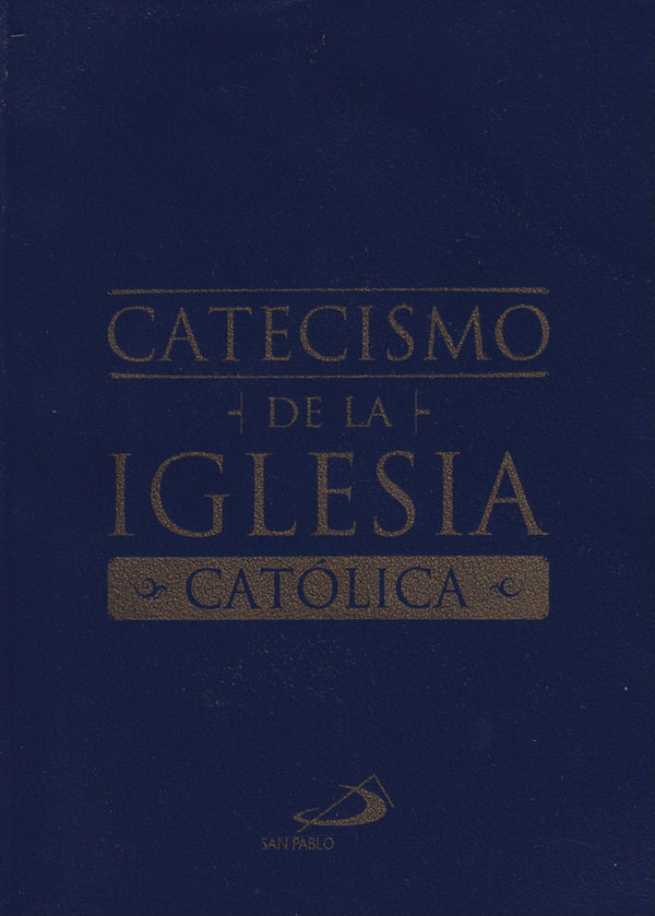 CATECISMO DE LA IGLESIA CATOLICA - PAPEL BIBLIA - FORRO VYNIL