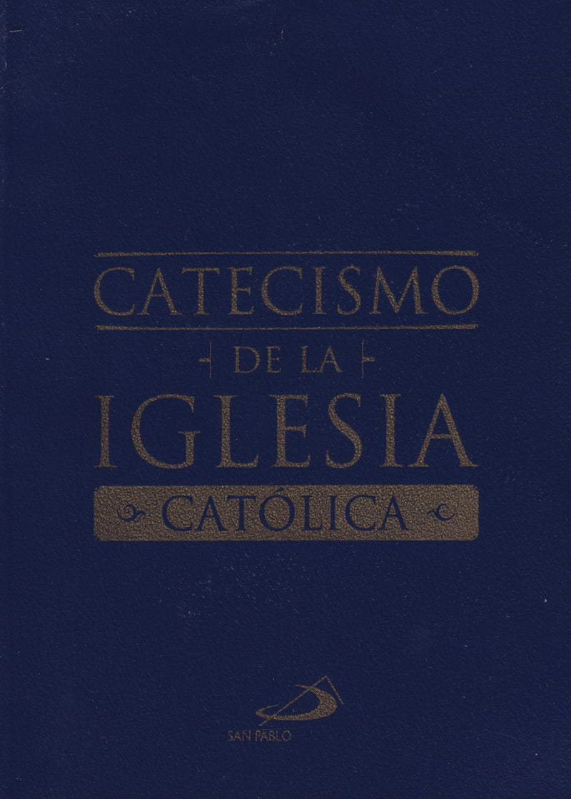 CATECISMO DE LA IGLESIA CATOLICA - PAPEL BIBLIA - FORRO VYNIL