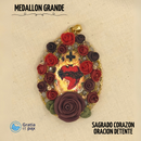 MEDALLON GRANDE - SAGRADO CORAZON DE JESUS - ORACION DETENTE