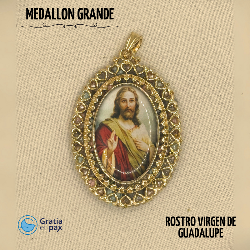 MEDALLON GRANDE - ROSTRO VIRGEN DE GUADALUPE