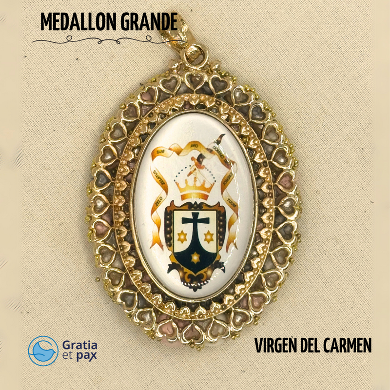 MEDALLON GRANDE - VIRGEN DEL CARMEN