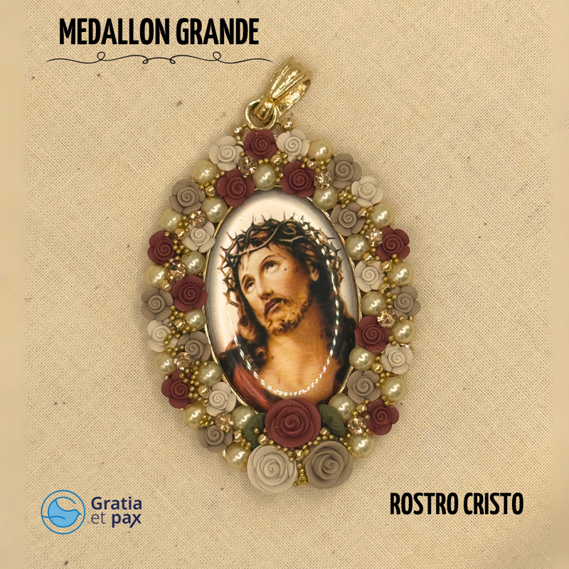 MEDALLON GRANDE - ROSTRO CRISTO