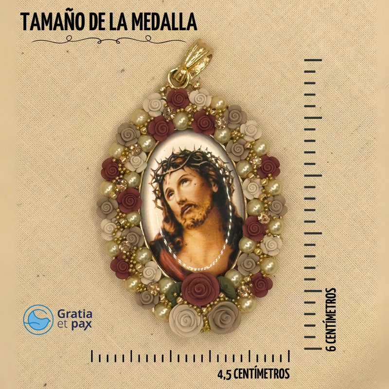 MEDALLON GRANDE - ROSTRO CRISTO