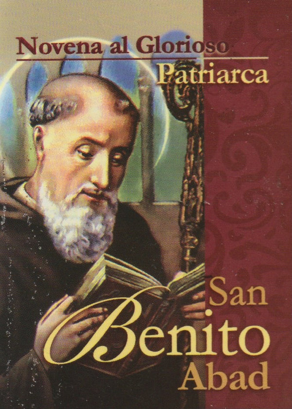 NOVENA AL GLORIOSO PATRIARCA SAN BENITO ABAD - MINI LIBRO - LETRA GRANDE